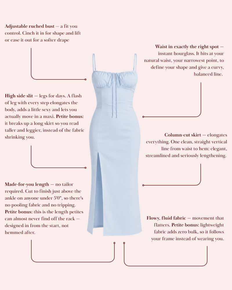 What's flattering about the Salt Air - Petite Sundress